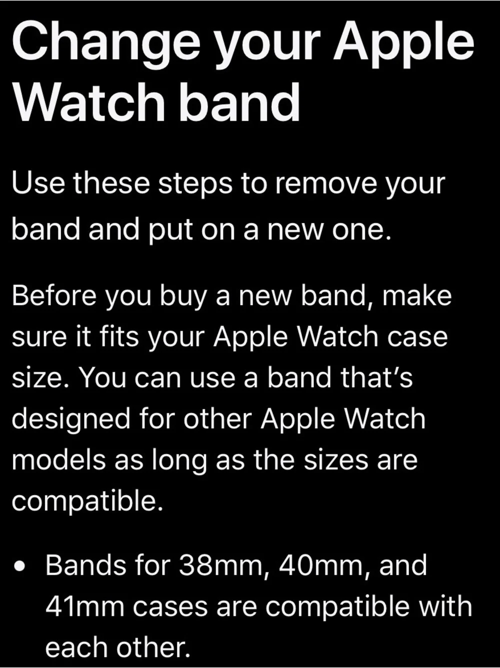 🍏Apple 41mm Sport Band - Midnight